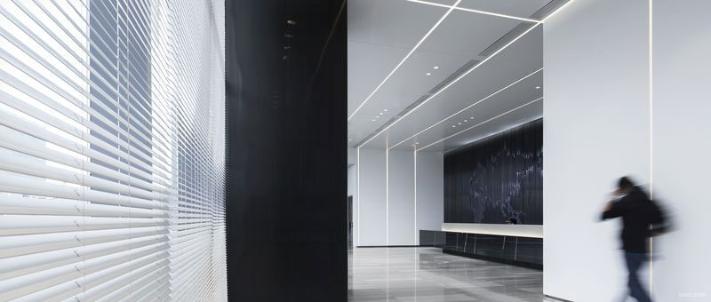昆明玉溪现代风格办公室装修公司案例前厅