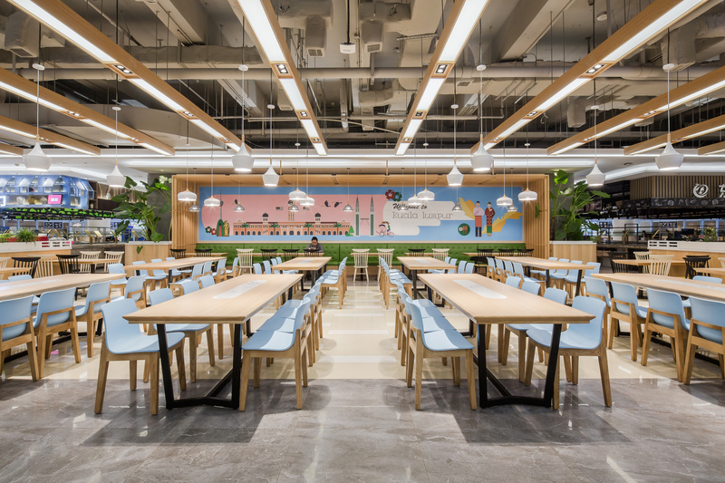 昆明东川员工餐厅装修设计案例 用餐区